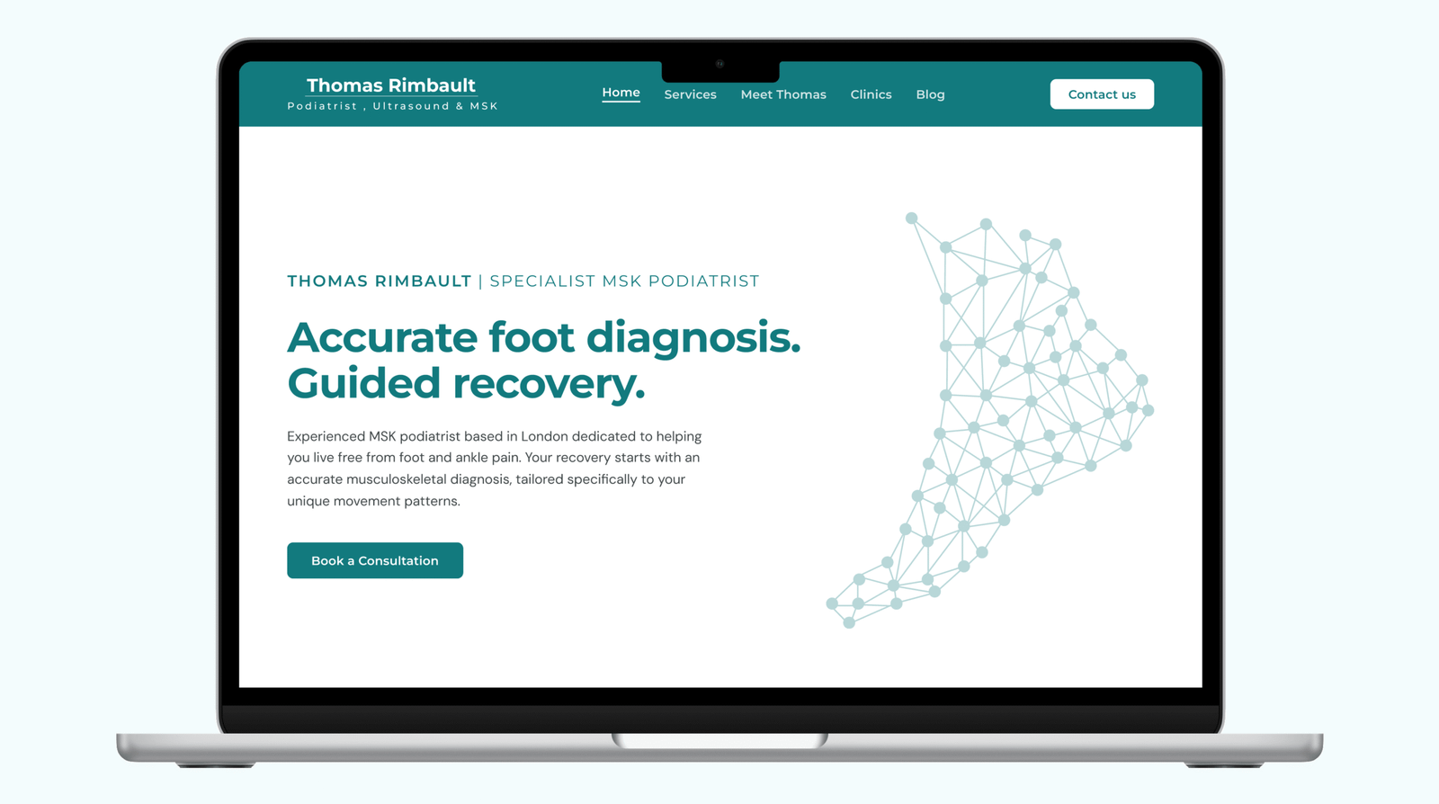 Website mockup
